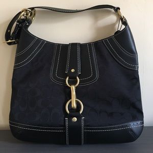 Authentic Coach Hampton Signature Hobo bag